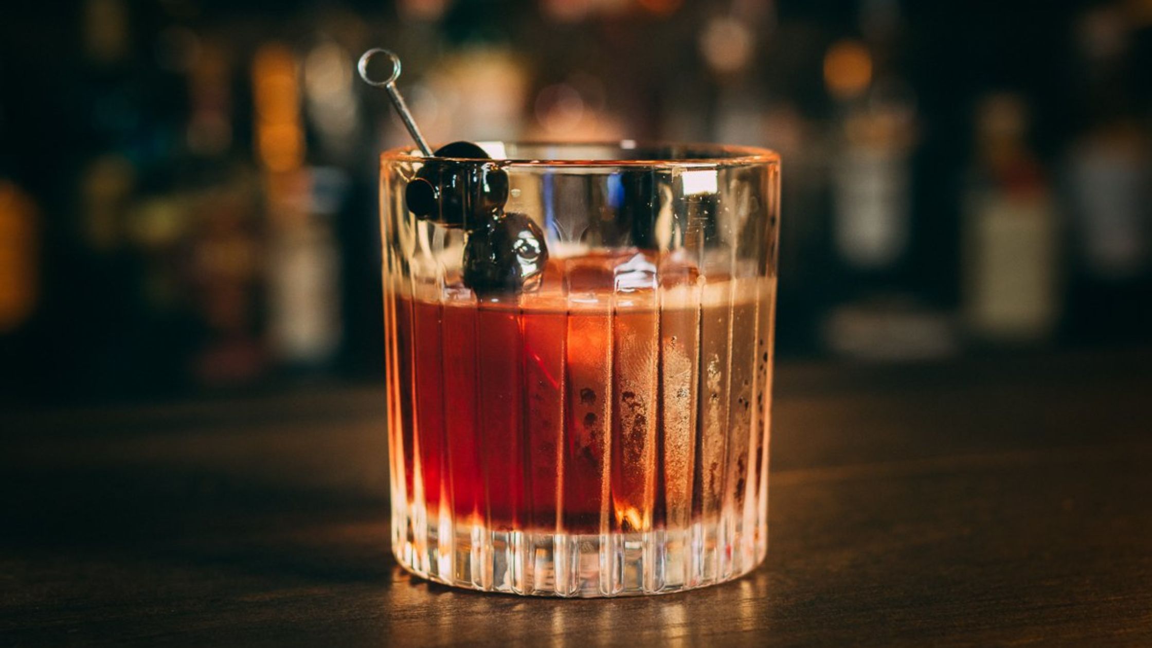 Sour Cherry Negroni cocktails